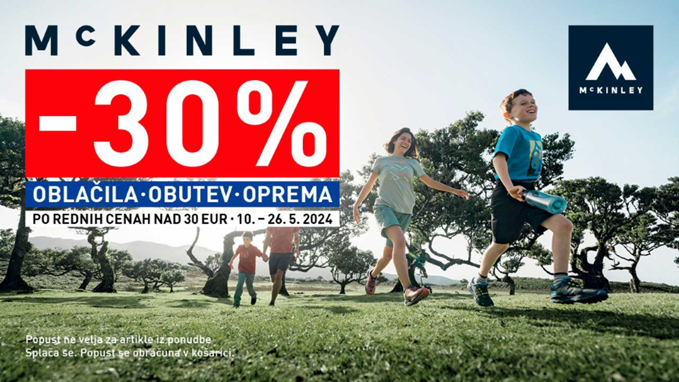 INTERSPORT: 30 % popusta na izdelke McKinley