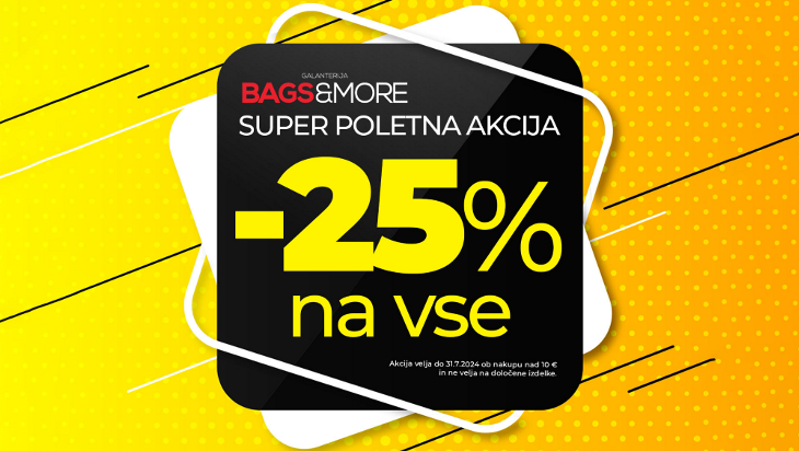 Bags&More: - 25 % na vse